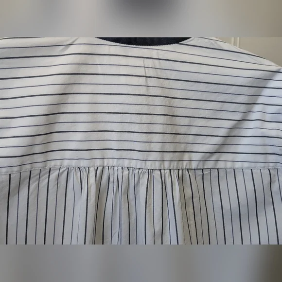 GAP Striped Shirt in White and Blue - Picture 7 of 10